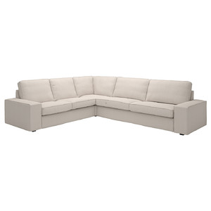 KIVIK Corner sofa, 5-seat, Tresund light beige