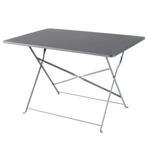 GoodHome Garden Table Saba 110 x 70 x 70 cm, grey