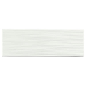 GoodHome Decorative Wall Tile Plain 20 x 60 cm, line, white, 0.96 m2