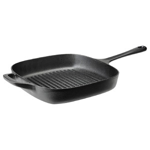 VARDAGEN Grill pan, cast iron, 28x28 cm