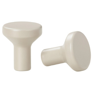 BAGGANÄS Knob, beige, 21 mm