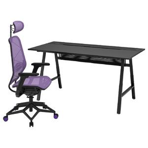 UTESPELARE / STYRSPEL Gaming desk and chair