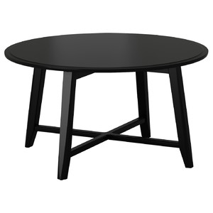 KRAGSTA Coffee table, black, 90 cm