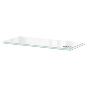 UTRUSTA Shelf, glass, 80x37 cm, 2 pack