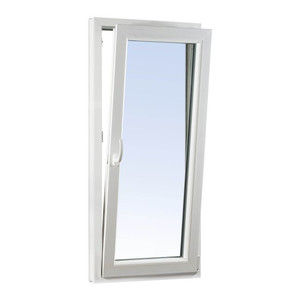 Tilt and Turn Window PVC Triple-Pane 865 x 2095 mm, right, white