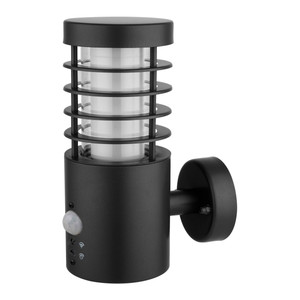 GoodHome Outdoor Wall Lamp LED Hampstead, motion sensor, 250 lm, black