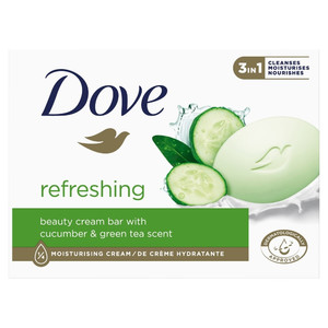 Dove Refreshing Beauty Cream Soap Bar 90g