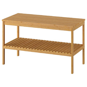 RÅGRUND Bench, bamboo, 77x37 cm