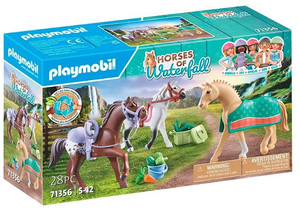 Playmobil Three Horses with Saddles 5+