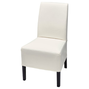 BERGMUND Chair w medium long cover, black, Inseros white