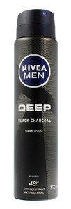 Nivea Men Anti-perspirant Deodorant Spray Deep Black Charcoal 250ml