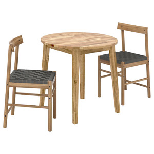 NACKANÄS / NACKANÄS Table and 2 chairs, 80 cm