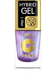 Delia Cosmetics Coral Hybrid Gel Nail Polish no. 106 (no UV) 11ml
