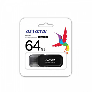 Adata Flash Drive UV240 64GB USB2.0 Black