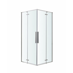 GoodHome Shower Enclosure Cabin Ezili 80 x 80 cm, chrome/transparent