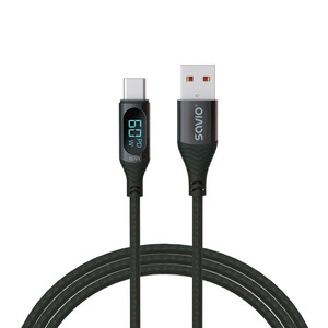 Savio Cable USB-A - USB-C 60W 1m CL0172
