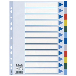 Esselte Plastic Divider A4 12 Sheets