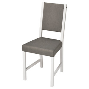 STEFAN Chair, white/Knisa grey/beige