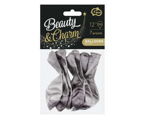 Balloons Platinum 12" 7pcs, graphite