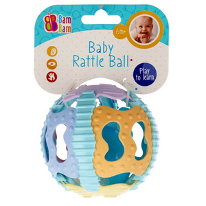 Bam Bam Soft Rattle Ball 6m+