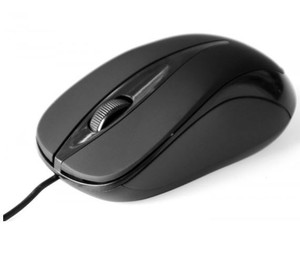 Media-Tech Optical Wired Mouse Plano, black
