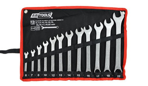 AW Combination Wrench Set 12pcs 6-22mm