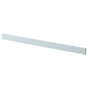 KALLARP Deco strip, high-gloss light grey-blue, 221 cm