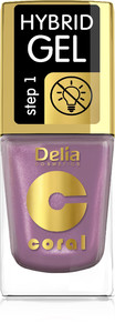 Delia Cosmetics Coral Hybrid Gel Nail Polish no. 74  11ml