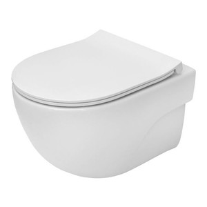 Roca WC Wall-Hung Toilet Bowl Teras, rimless, soft-close seat