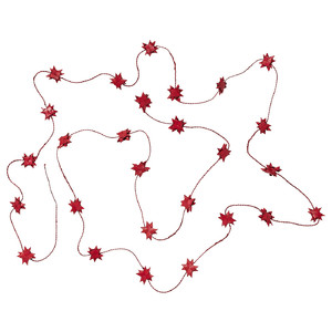 VINTERFINT Garland, star-shaped red, 5 m