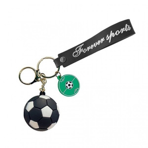 ECARLA Key Chain Football Forever Sport, black