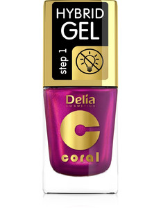Delia Cosmetics Coral Hybrid Gel Nail Polish no. 108 11ml