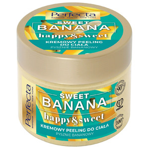 Perfecta Sweet Banana Body Scrub Happy & Sweet Vegan 90% Natural 300g
