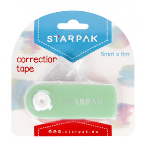 Starpak Correction Tape 5mm x 6m, green