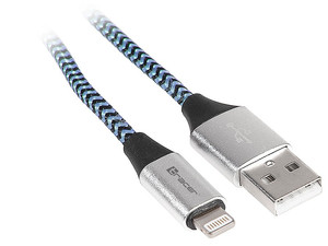 Tracer Cable USB 2.0 iPhone Lightning 1m, black-blue