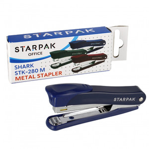 Metal Stapler, 12 Sheets, 24/10, dark blue