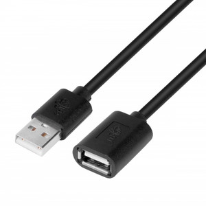 TB Extension Cable USB AM-AF 1.8m black