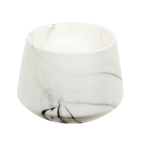 Scented Candle Marble S, white