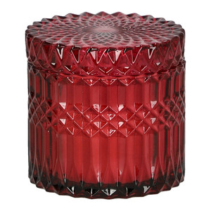 Candle in Glass 10.5cm, red