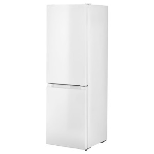 LAGAN Fridge/freezer, freestanding/white, 115/59 l
