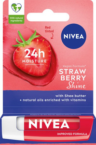 NIVEA Strawberry Shine Lip Care Natural 4.8g