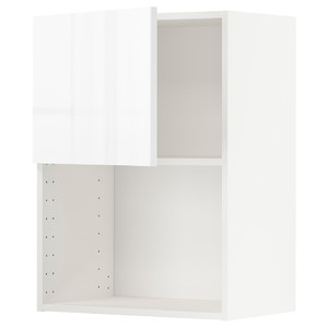 METOD Wall cabinet for microwave oven, white/Ringhult white, 60x80 cm