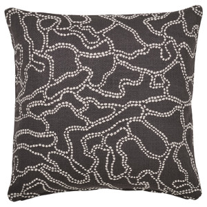 GULDFLY Cushion cover, anthracite/off-white, 50x50 cm