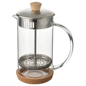 IKEA 365+ Coffee/tea maker, clear glass/stainless steel, 1 l