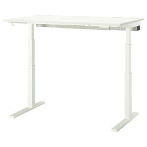 MITTZON Desk sit/stand, electric white, 140x80 cm