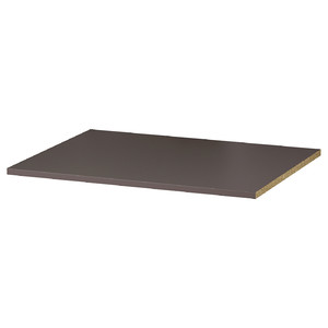 KOMPLEMENT Shelf, dark grey, 75x58 cm