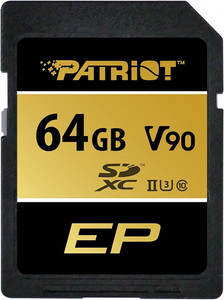 Patriot Memory Card microSDXC 64GB V90 UHS-II U3 C10 300/260MB/s