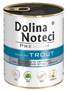 Dolina Noteci Premium Dog Wet Food with Trout 800g