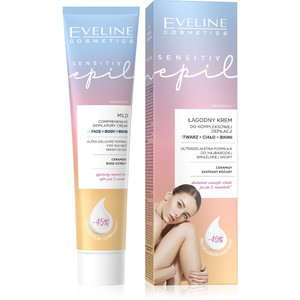 EVELINE Sensitiv Epil Mild Comprehensive Depilatory Cream Face, Body, Bikini 125ml