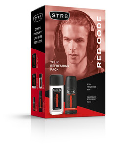 STR8 Gift Set for Men Red Code - Body Fragrance & Deo Spray